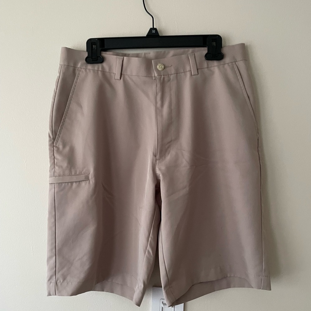 Grand Slam Performance Golf Shorts Size 32 Color Tan